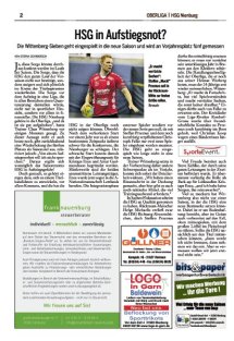 Handball aktuell Seite 2