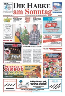 DIE HARKE am Sonntag vom 22.12.2019