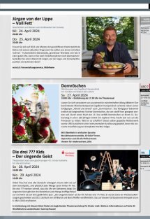 Das Theater- und Konzertprogramm Seite 29