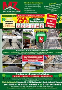 Melanie Zielinski Steinreinigung Garten- und Landschaftsbau vom 22.07.2024