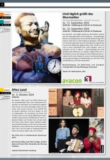 Das Theater- und Konzertprogramm Seite 6