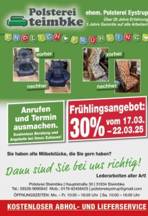 Polsterei Steimbke vom 17.03.2025