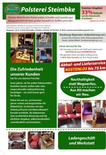 Polsterei Steimbke vom 30.06.2025